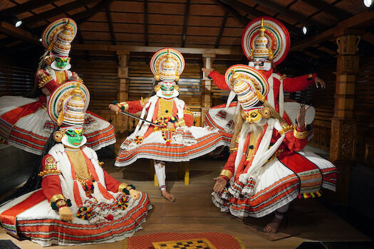 kochi danse kathali tradition culture kerala inde monplanvoyage