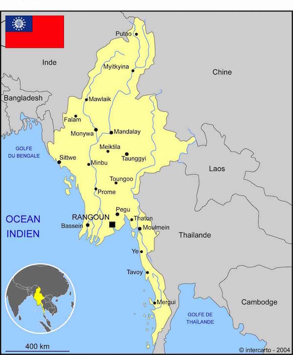 birmanie carte monplanvoyage