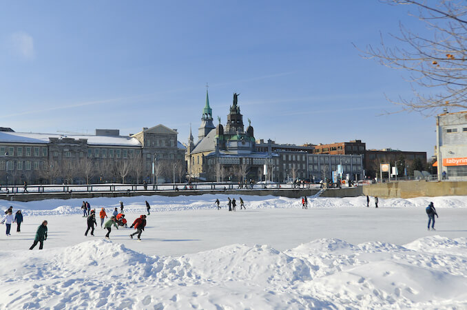 montreal patin glace neige hiver quebec canada monplanvoyage