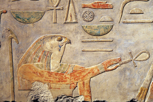 edfou peinture faucon temple horus art culture egypte monplanvoyage
