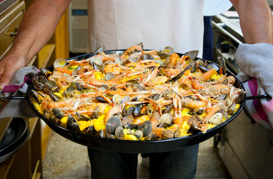 saint sebastien paella plat food poisson pays basque espagne monplanvoyage