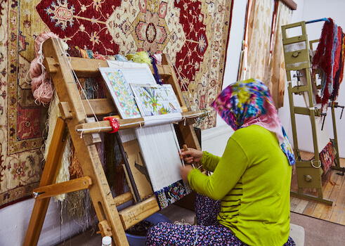 neguev desert bedouin atelier tissage femme israel monplanvoyage
