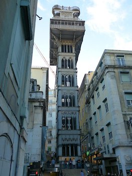 lisbonne ascenseur santa justa architecture portugal monplanvoyage