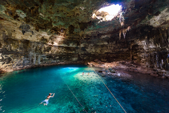 valladolid cenote eau grotte baignade yucatan mexique monplanvoyage