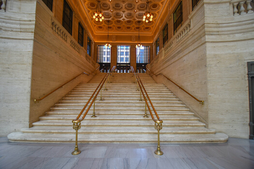 chicago union station gare escalier film etats unis monplanvoyage