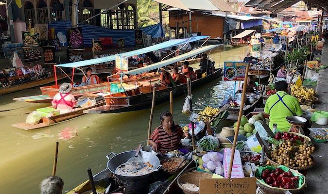 bangkok marche canal thailande monplanvoyage