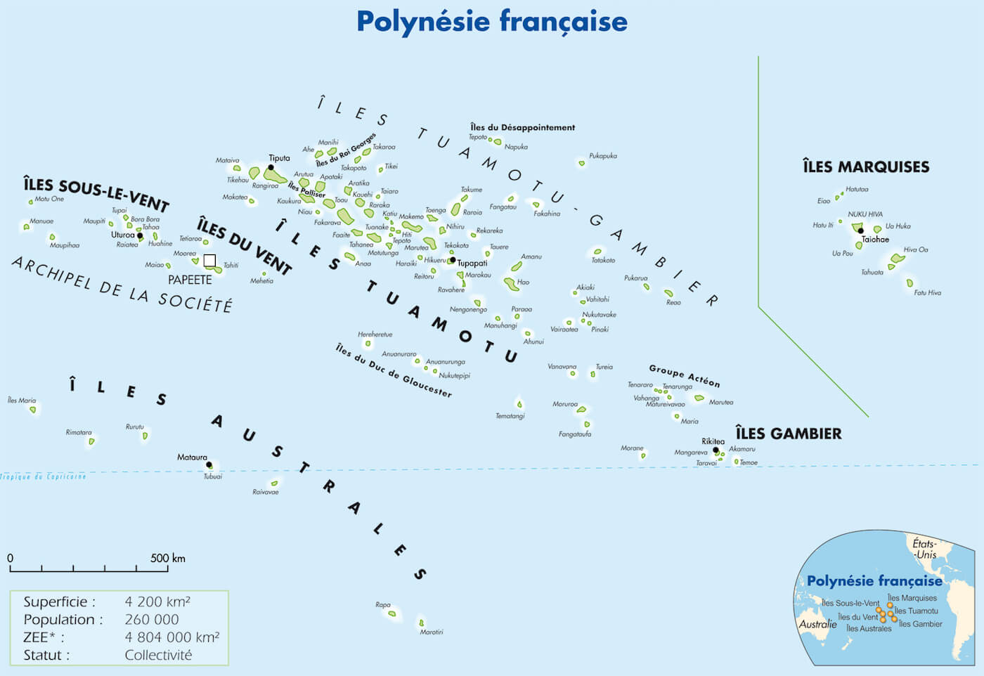 carte polynésienne