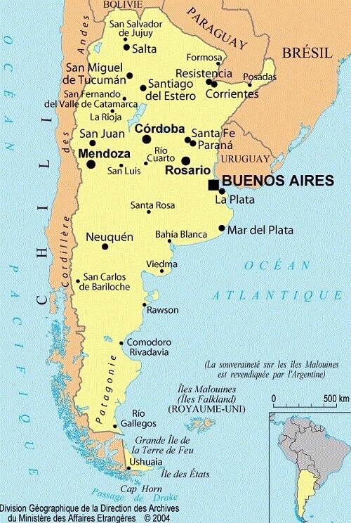 argentine carte monplanvoyage