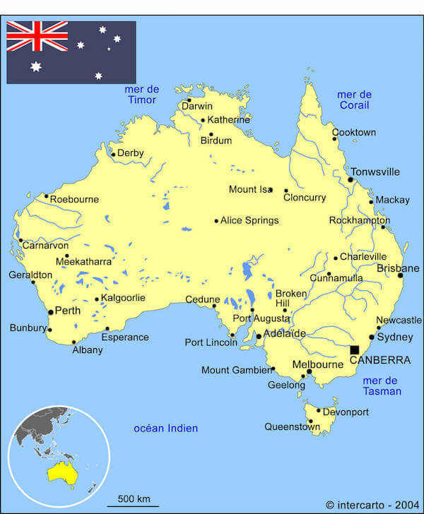 australie carte