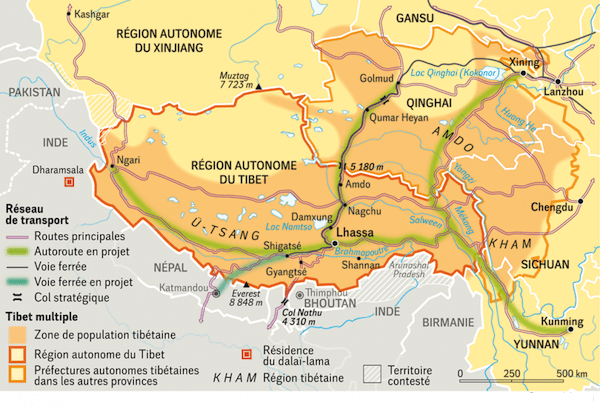 tibet carte monplanvoyage