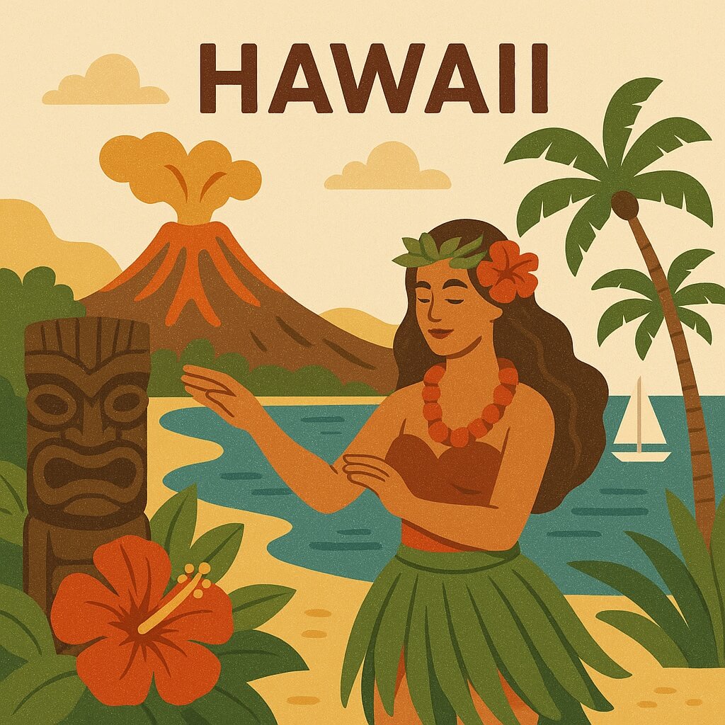 hawaï carte monplanvoyage